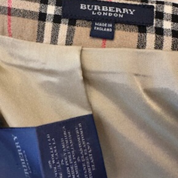 Burberry London VINTAGE Nova Check Wool Pencil Skirt – Size US 8 / UK 10 - Picture 5 of 13